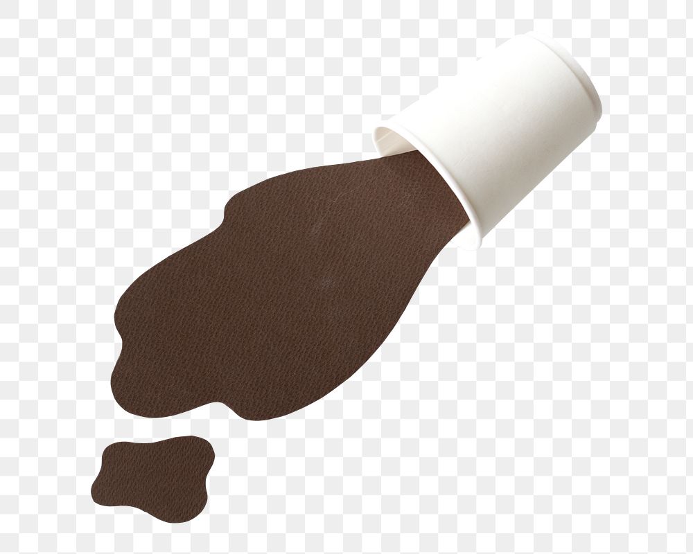 PNG Spilled coffee transparent background