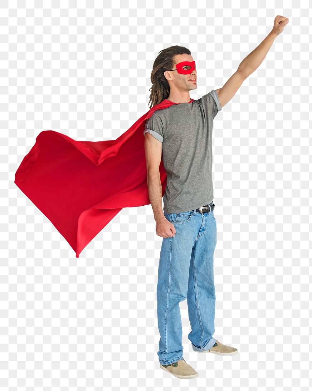 PNG superhero man, collage element, transparent background