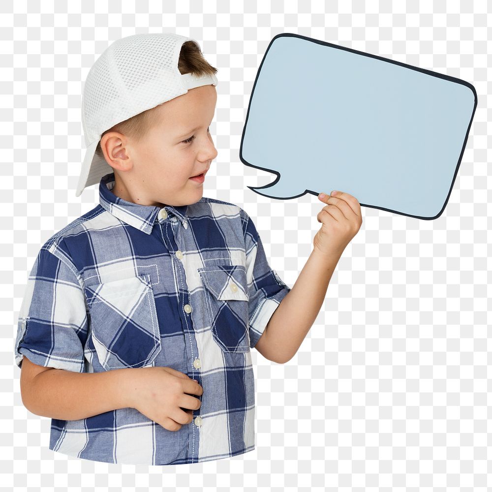 Speech bubble png element, transparent background