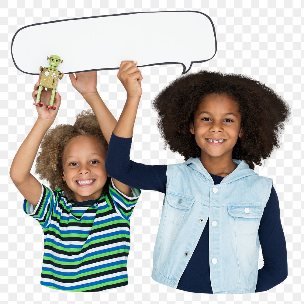 Speech bubble png element, transparent background