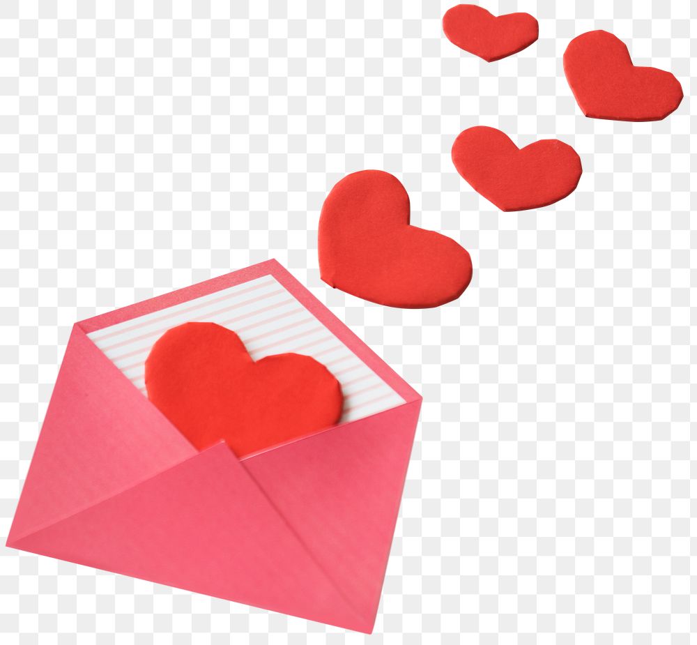 PNG Valentine's day love letter transparent background