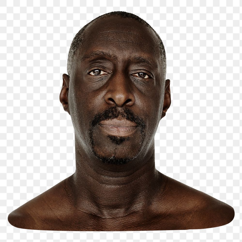 African man png element, transparent background