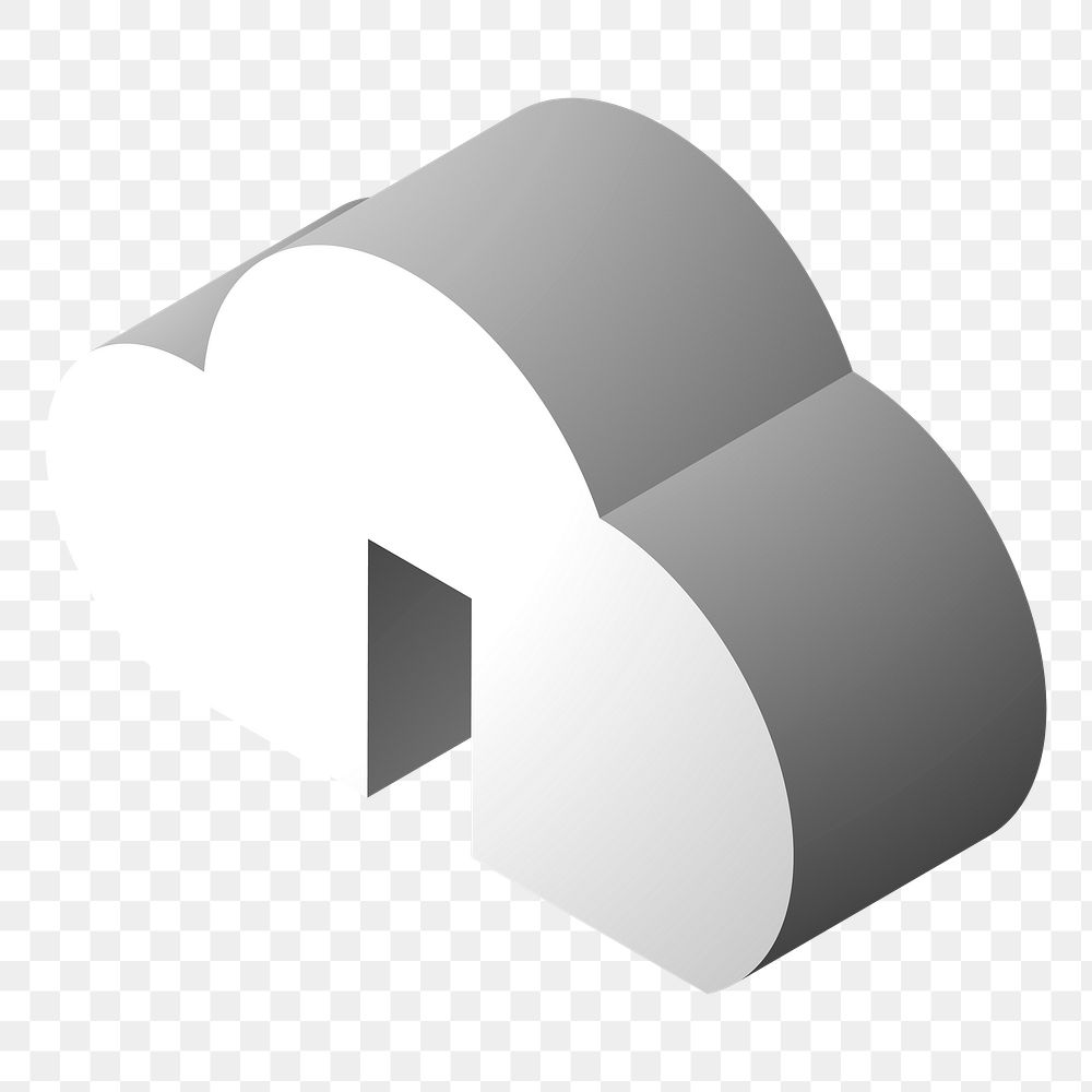 Cloud network png icon, transparent background