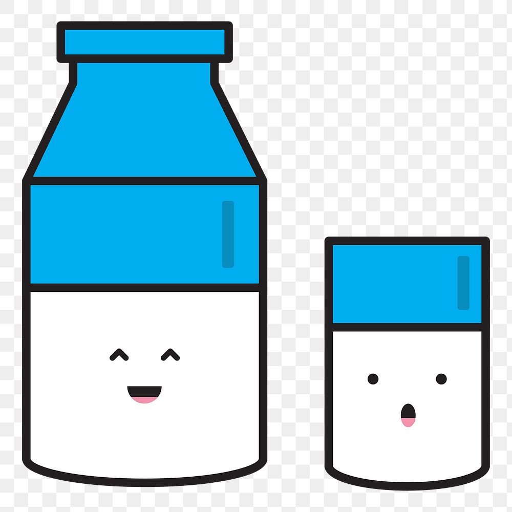 Milk Bottle Glass Icon  png, transparent background