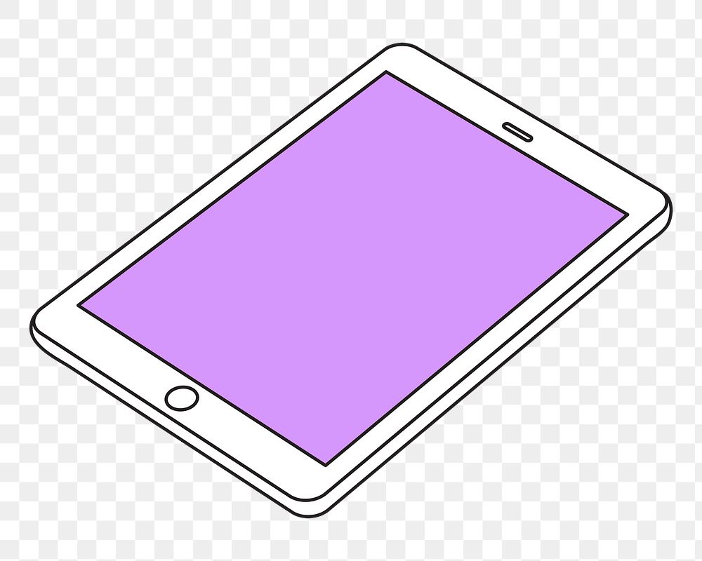 Png digital device element, transparent background