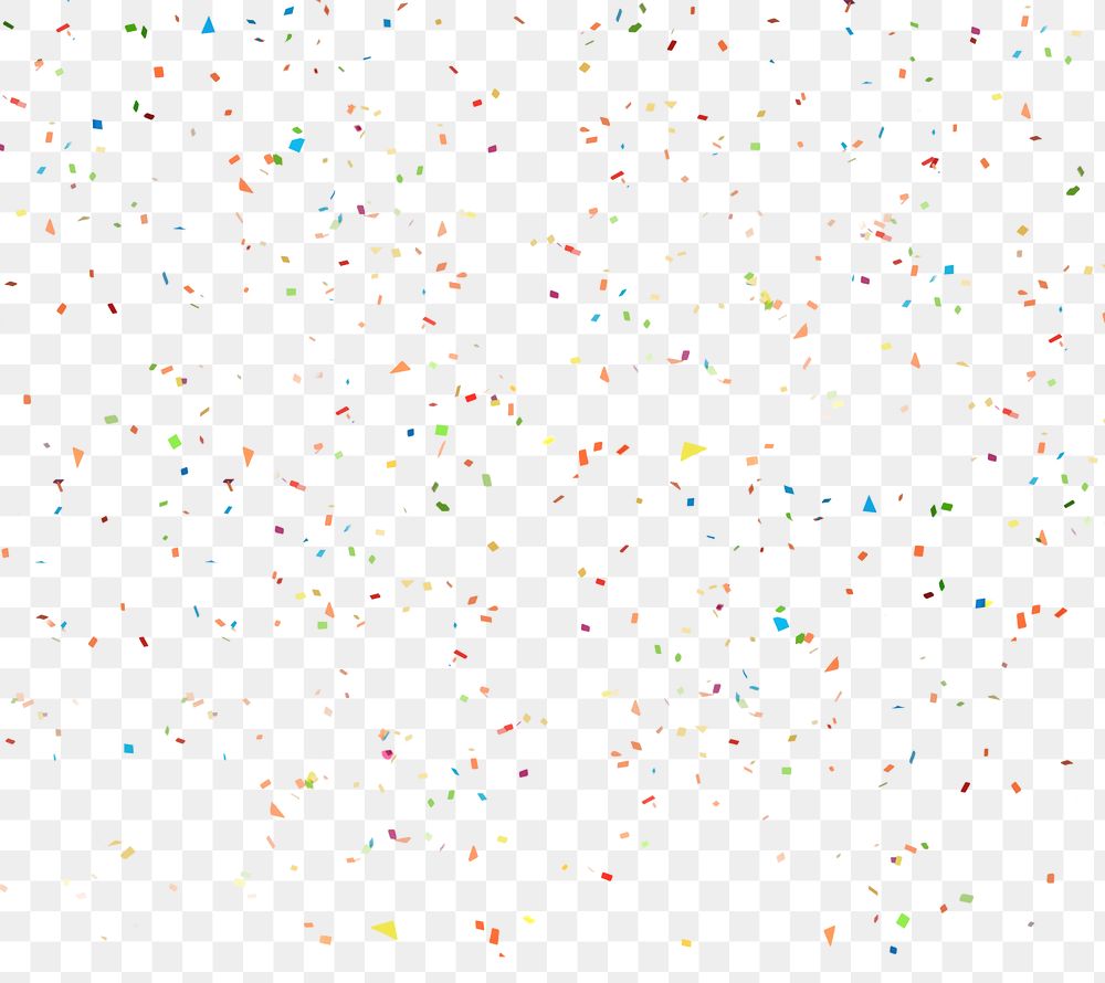 Confetti png element, transparent background