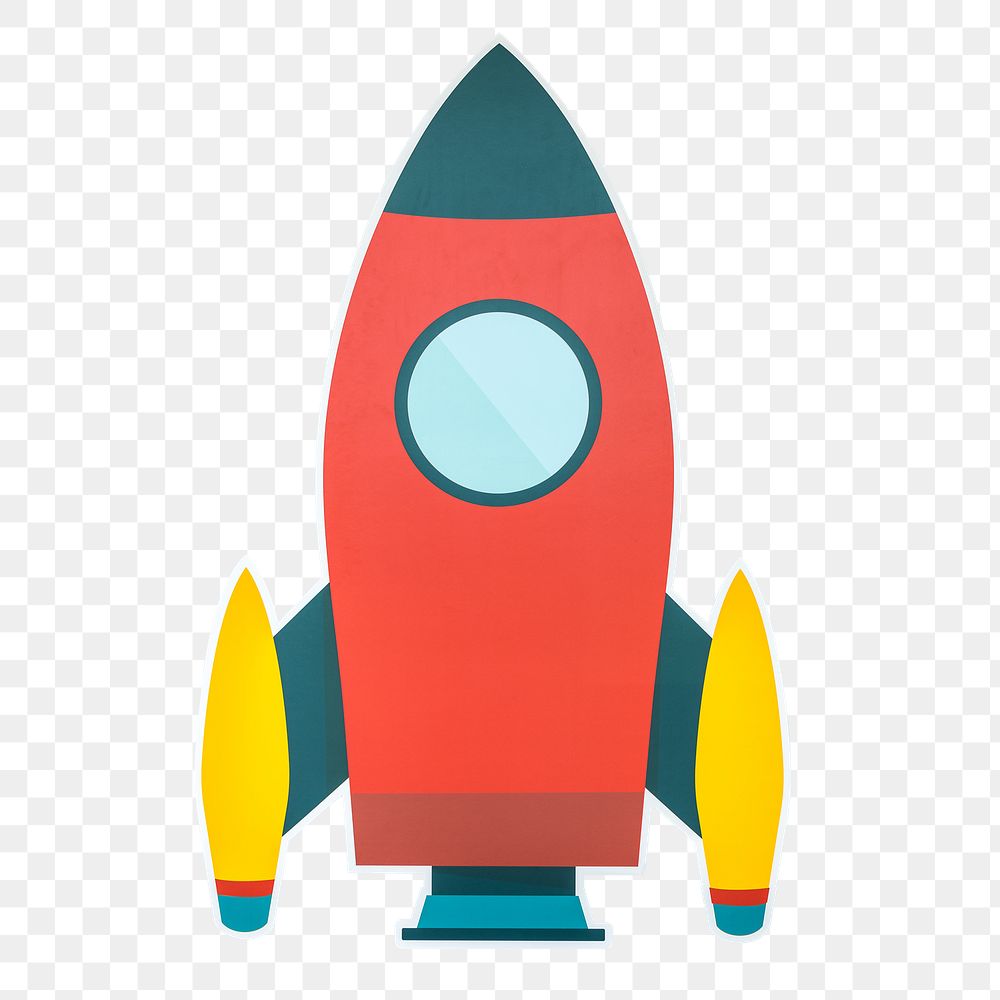 PNG Launch rocket icon sticker transparent background