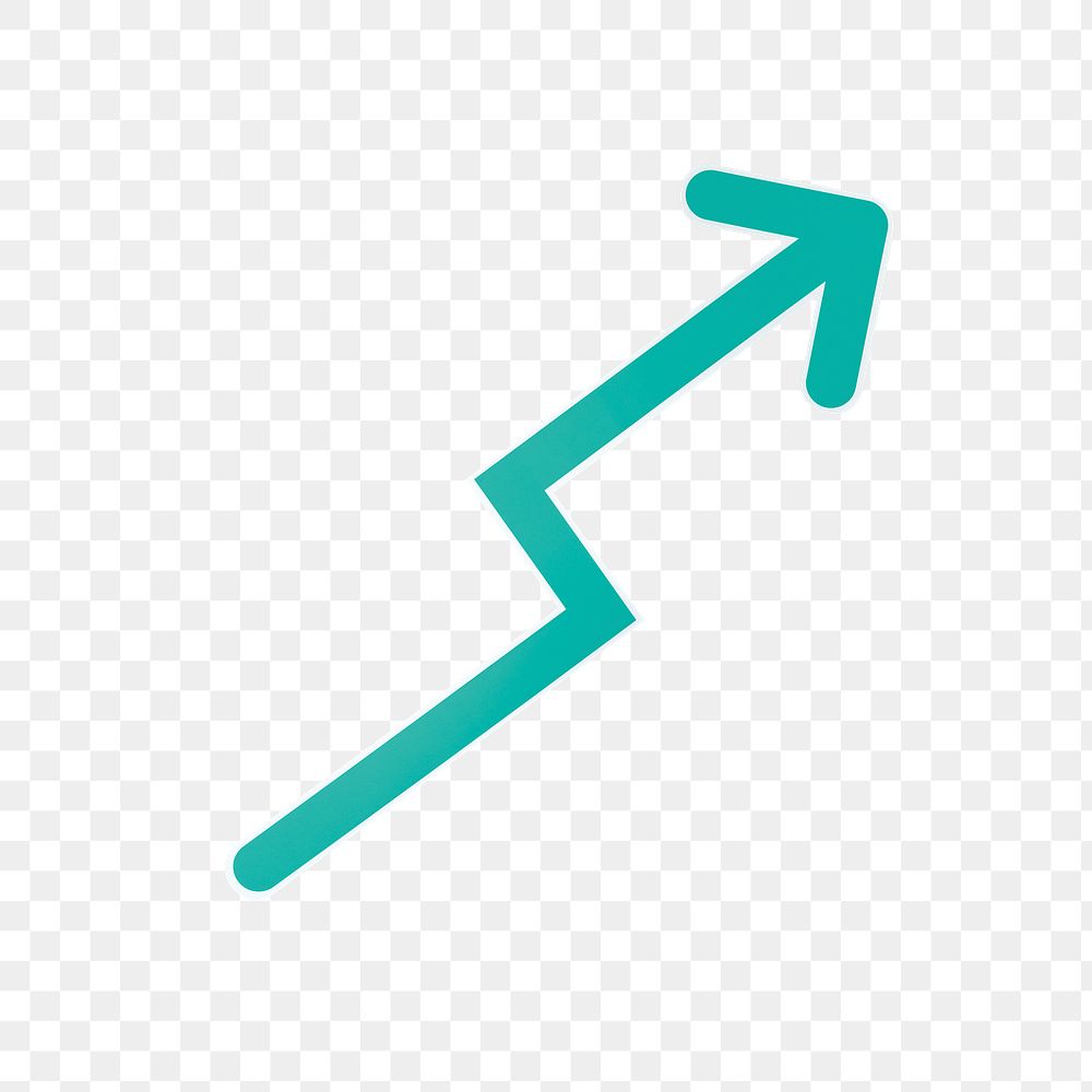 PNG Growth arrow icon transparent background