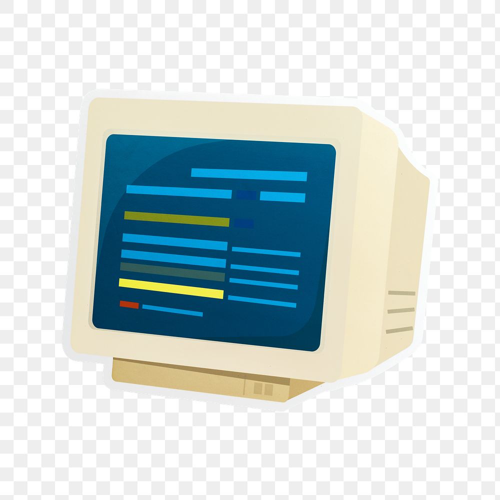 PNG Retro computer icon transparent background