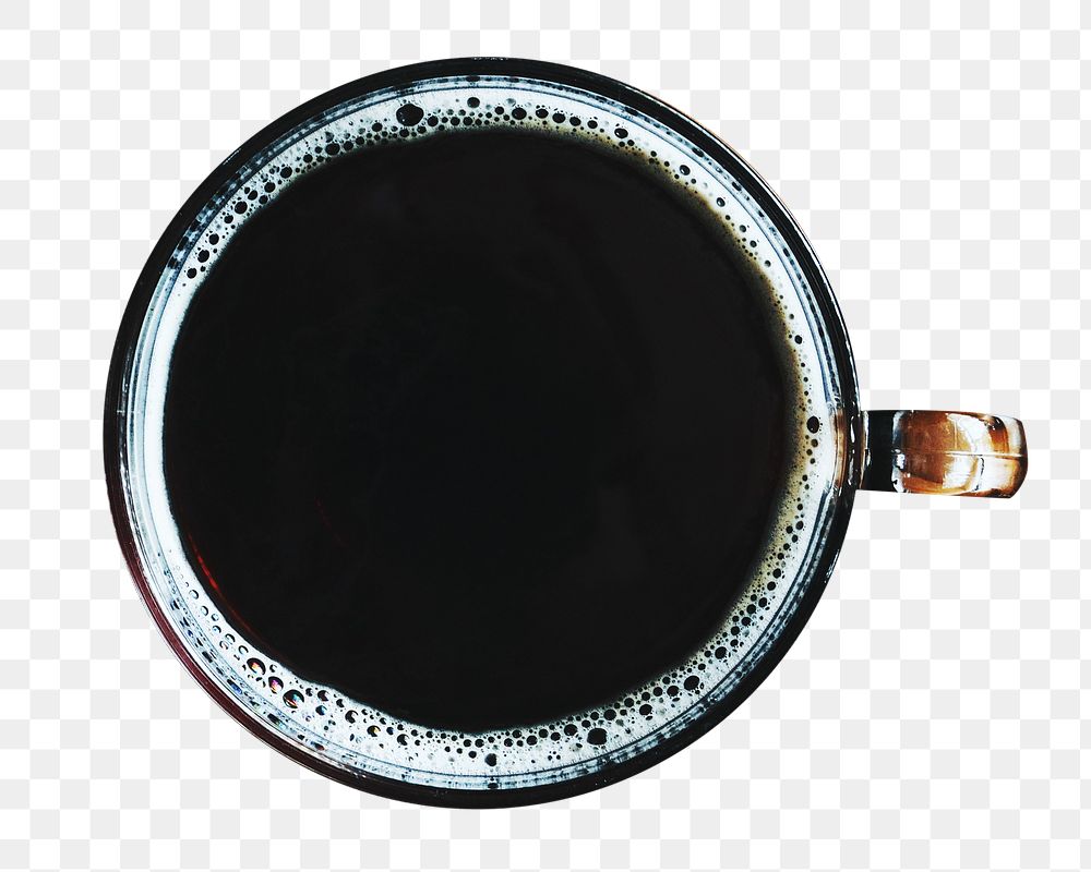 Black coffee png cafe Americano, transparent background