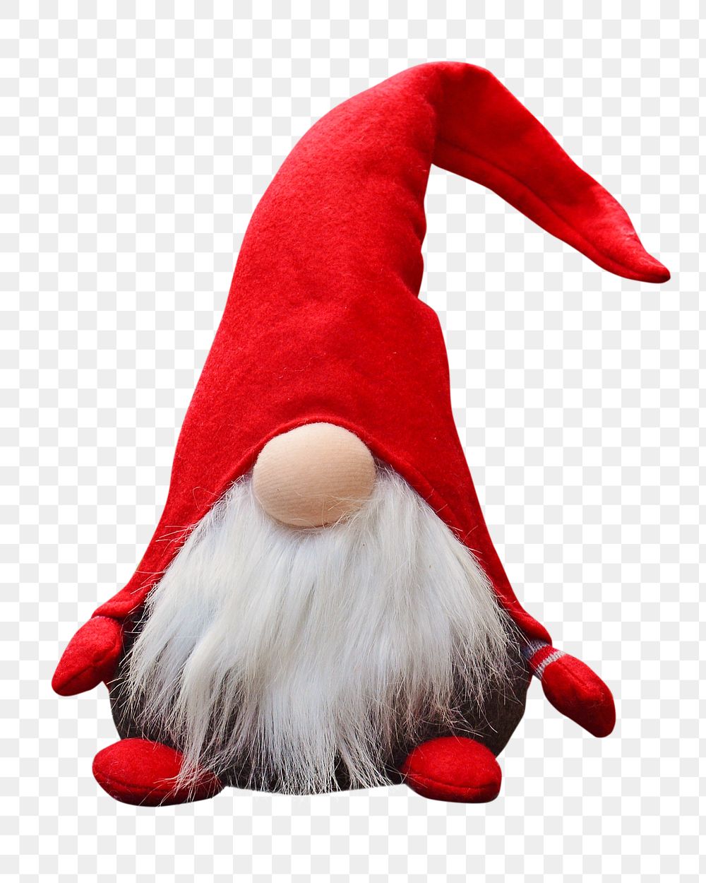 Red gnome png, transparent background