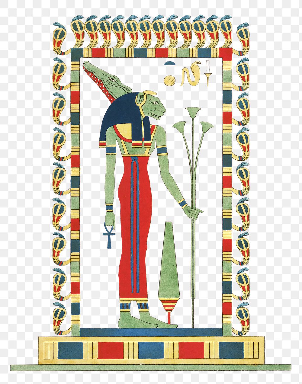 Neith png Egyptian mythology, transparent background