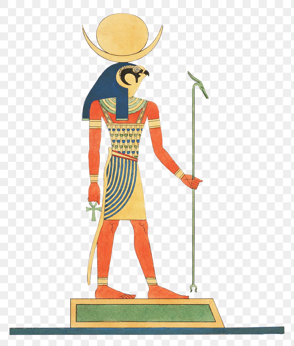 Khonsu png Egyptian mythology, transparent background