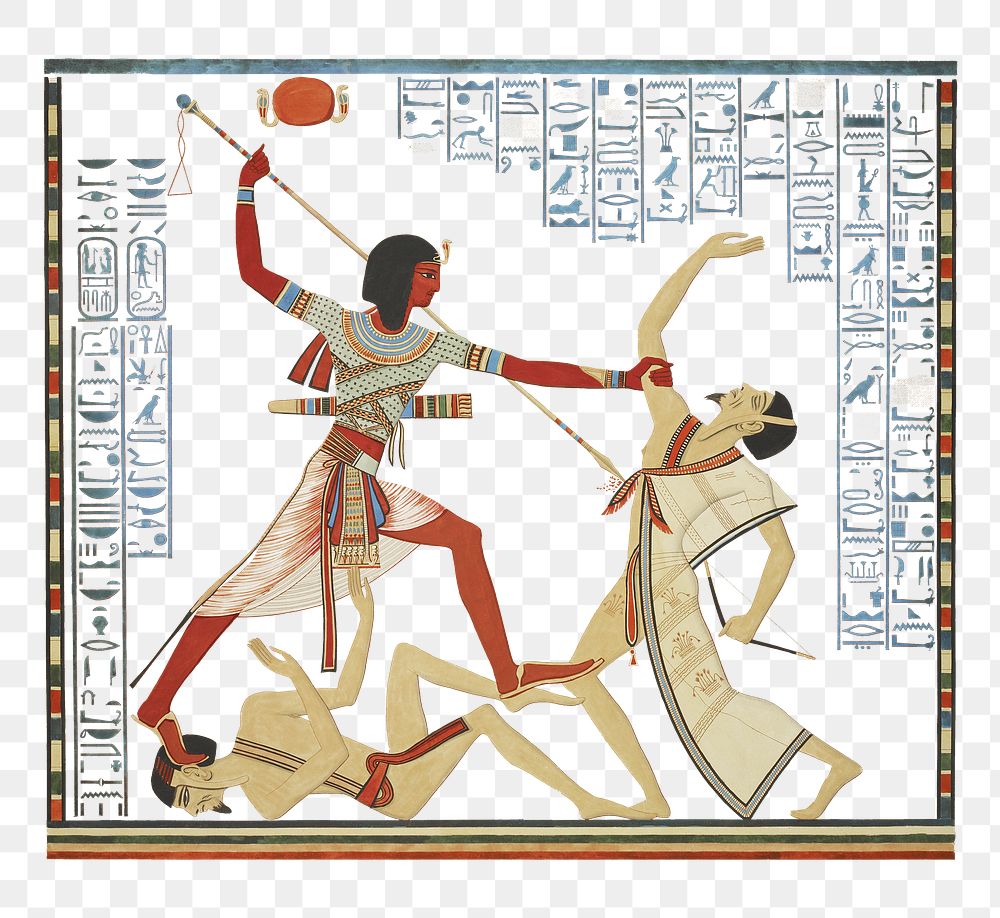 Egyptian hieroglyphic png, transparent background