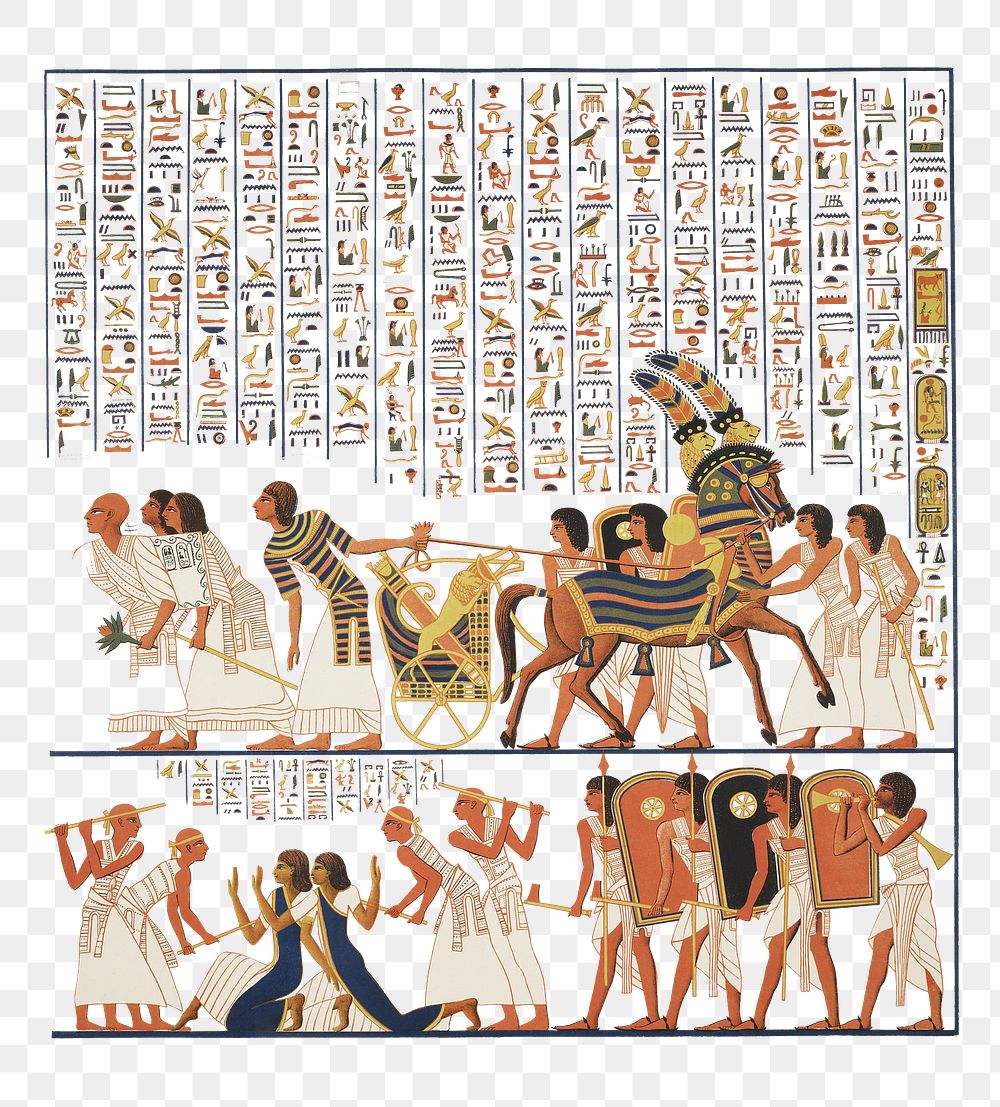 Egyptian hieroglyphs png, transparent background