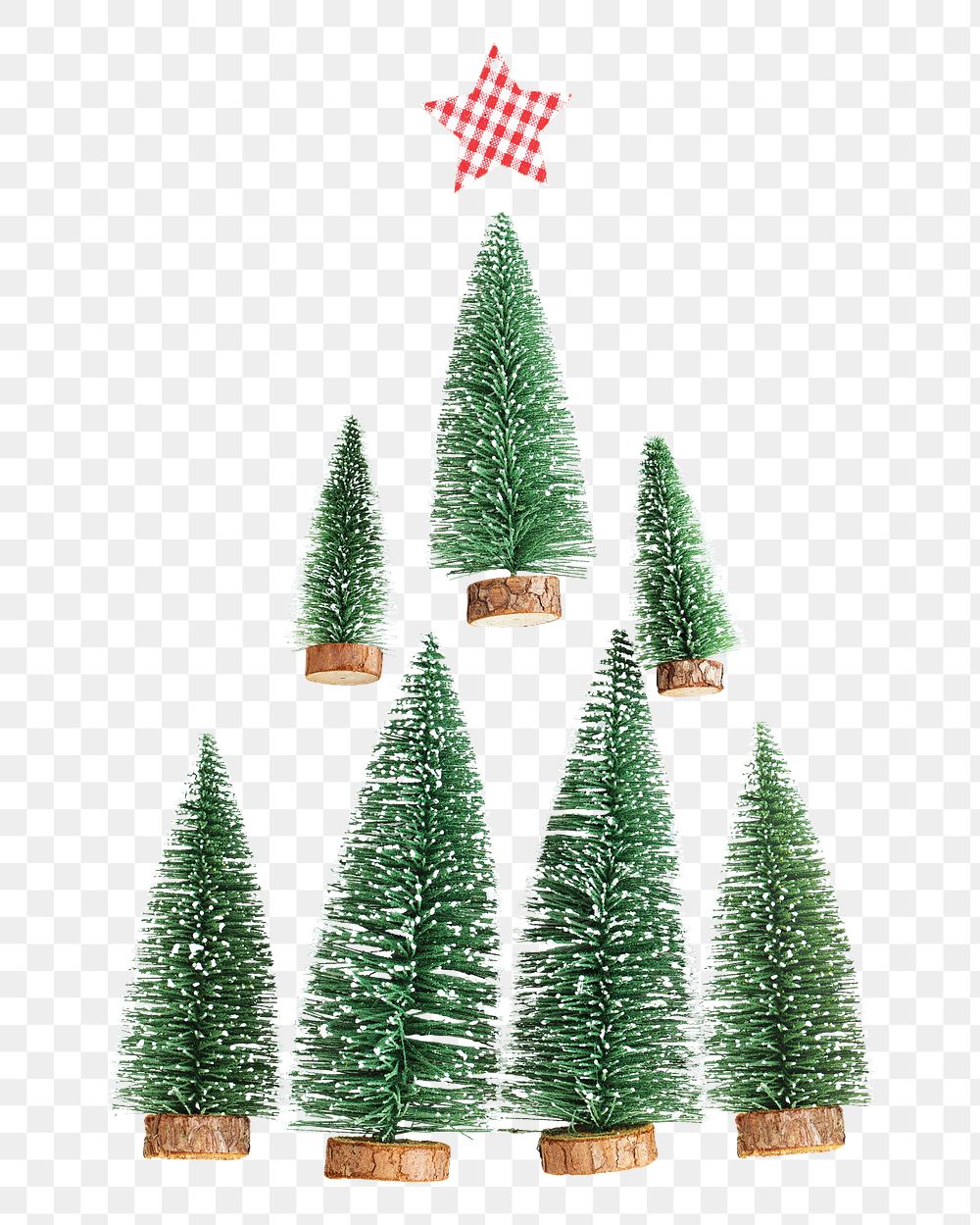 Christmas tree png element, transparent background