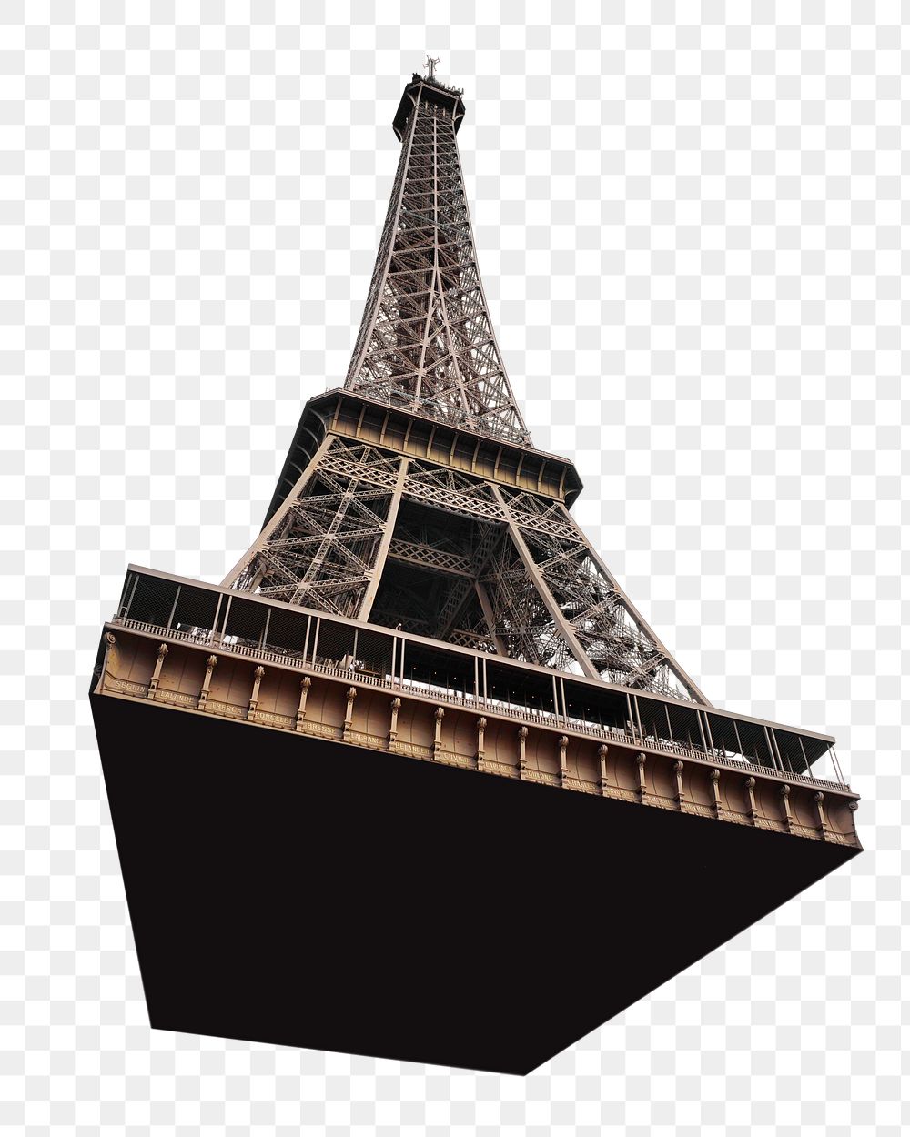 Eiffel Tower png Paris  sticker, transparent background