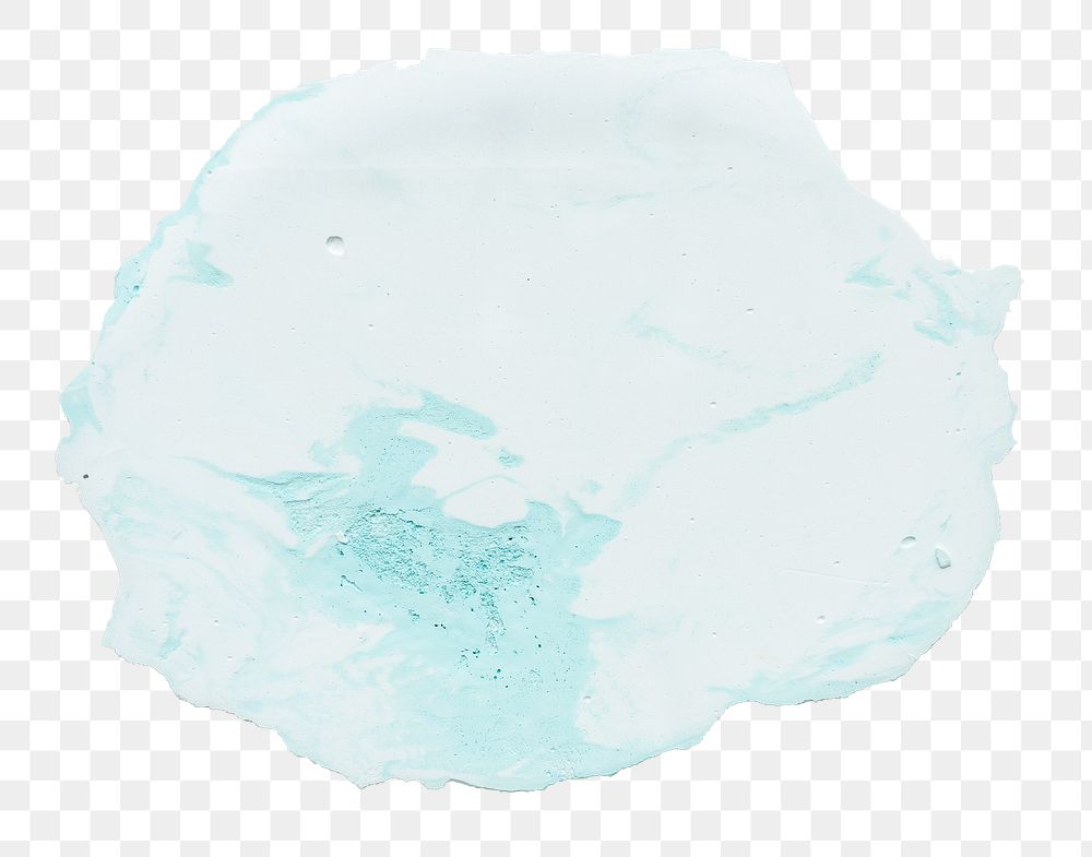 PNG blue oil paint brush stroke texture transparent background