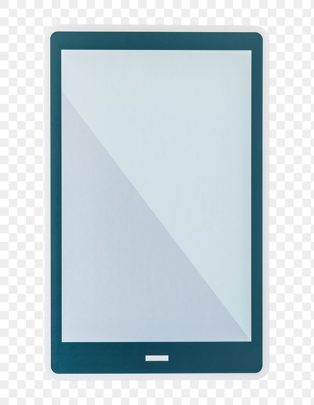 PNG Blank digital tablet icon sticker transparent background