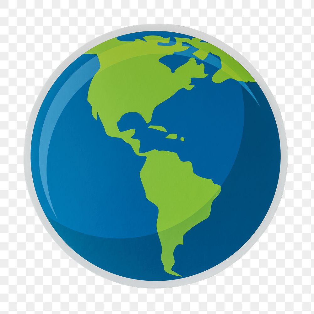 PNG  globe icon sticker transparent background
