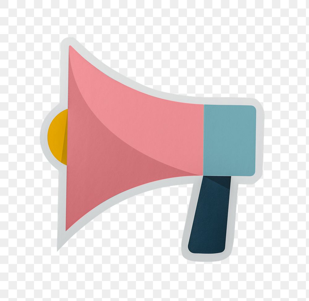 PNG Megaphone speaker sticker transparent background