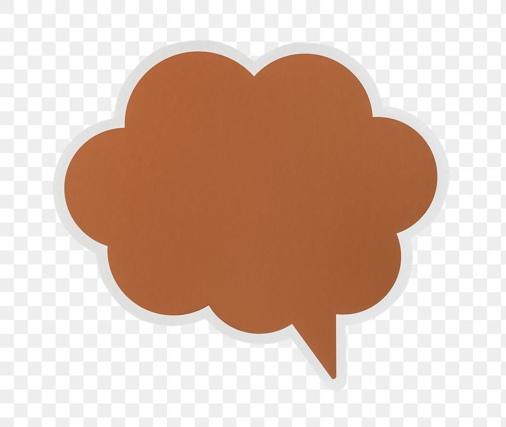 PNG speech bubble sticker transparent background