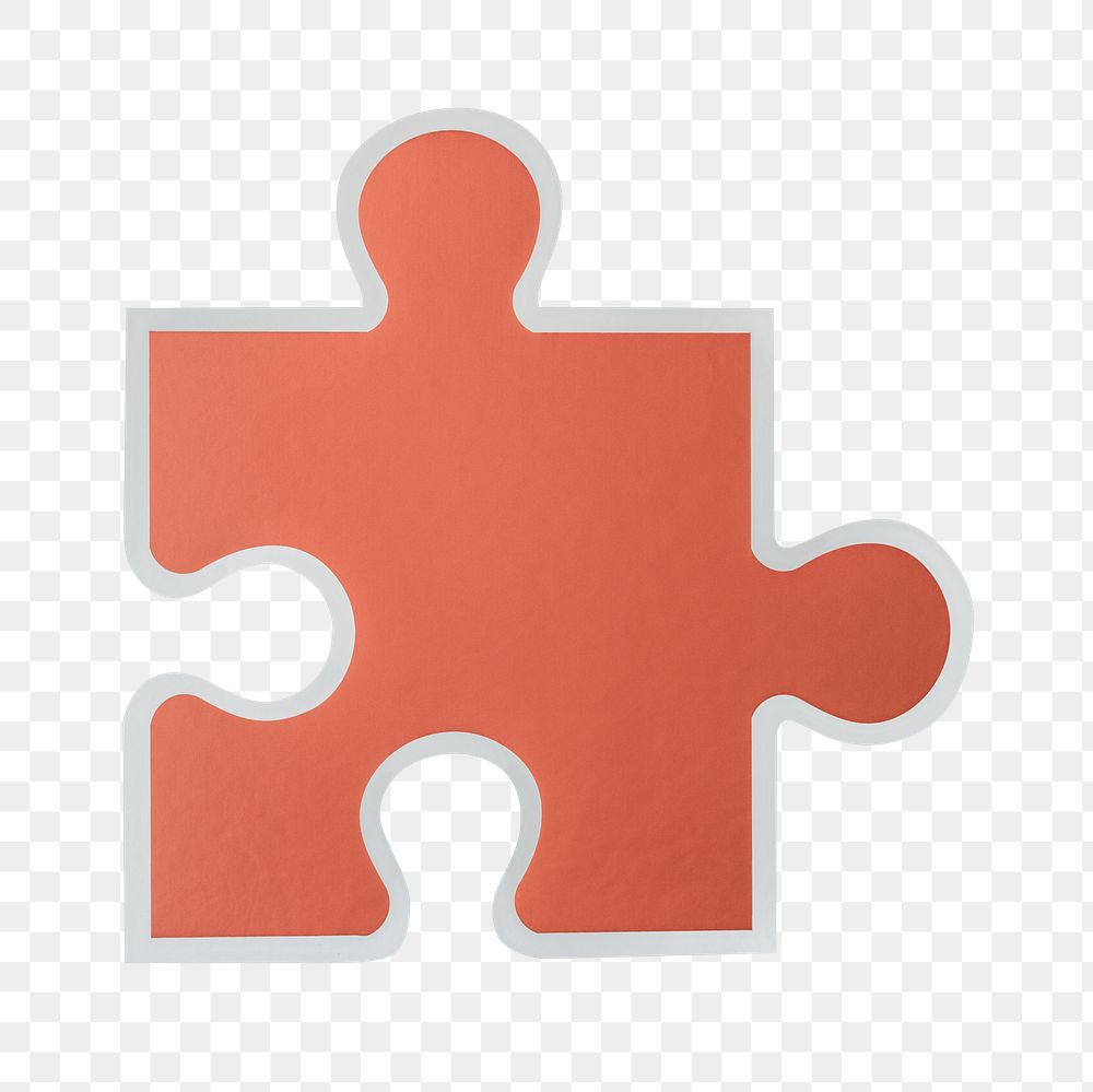 PNG Jigsaw puzzle piece strategy  sticker transparent background