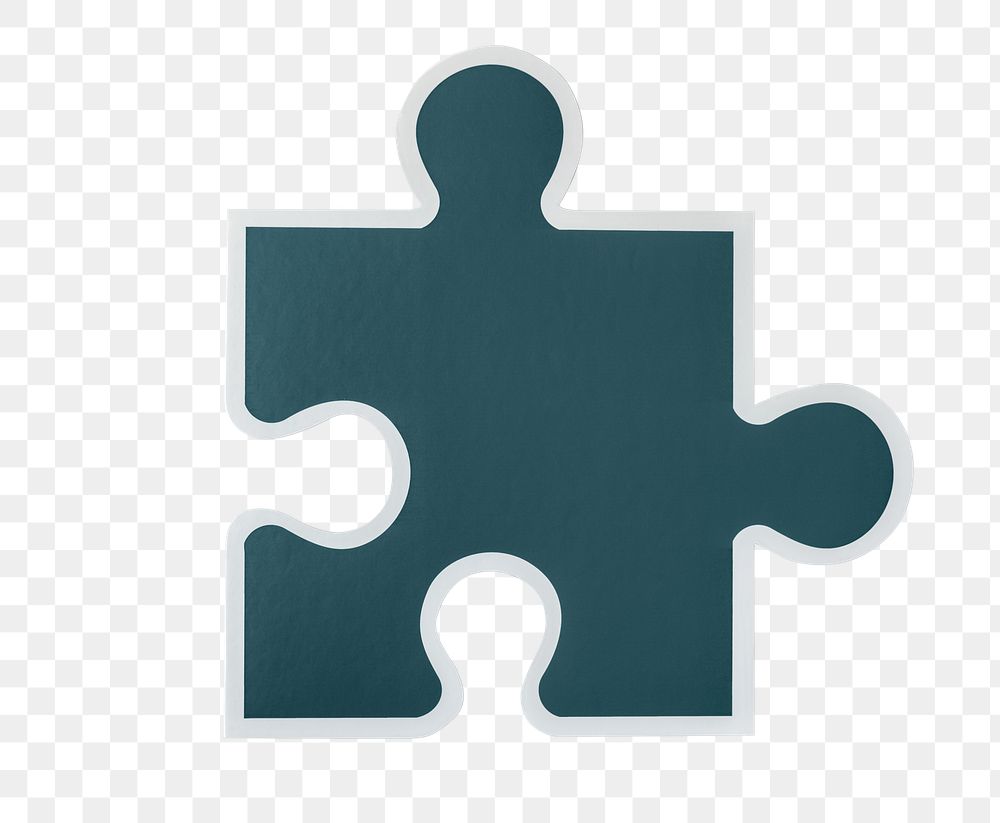 PNG Jigsaw puzzle piece strategy  sticker transparent background