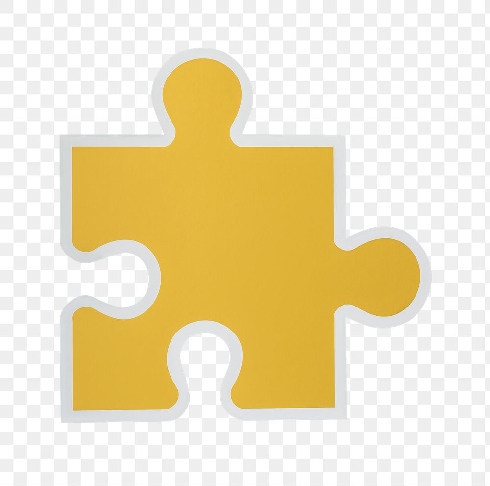 PNG Jigsaw puzzle piece strategy  sticker transparent background