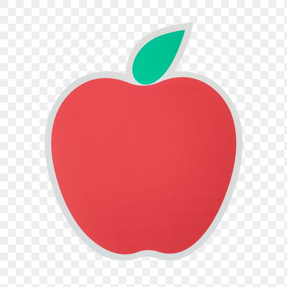 PNG apple icon sticker transparent background