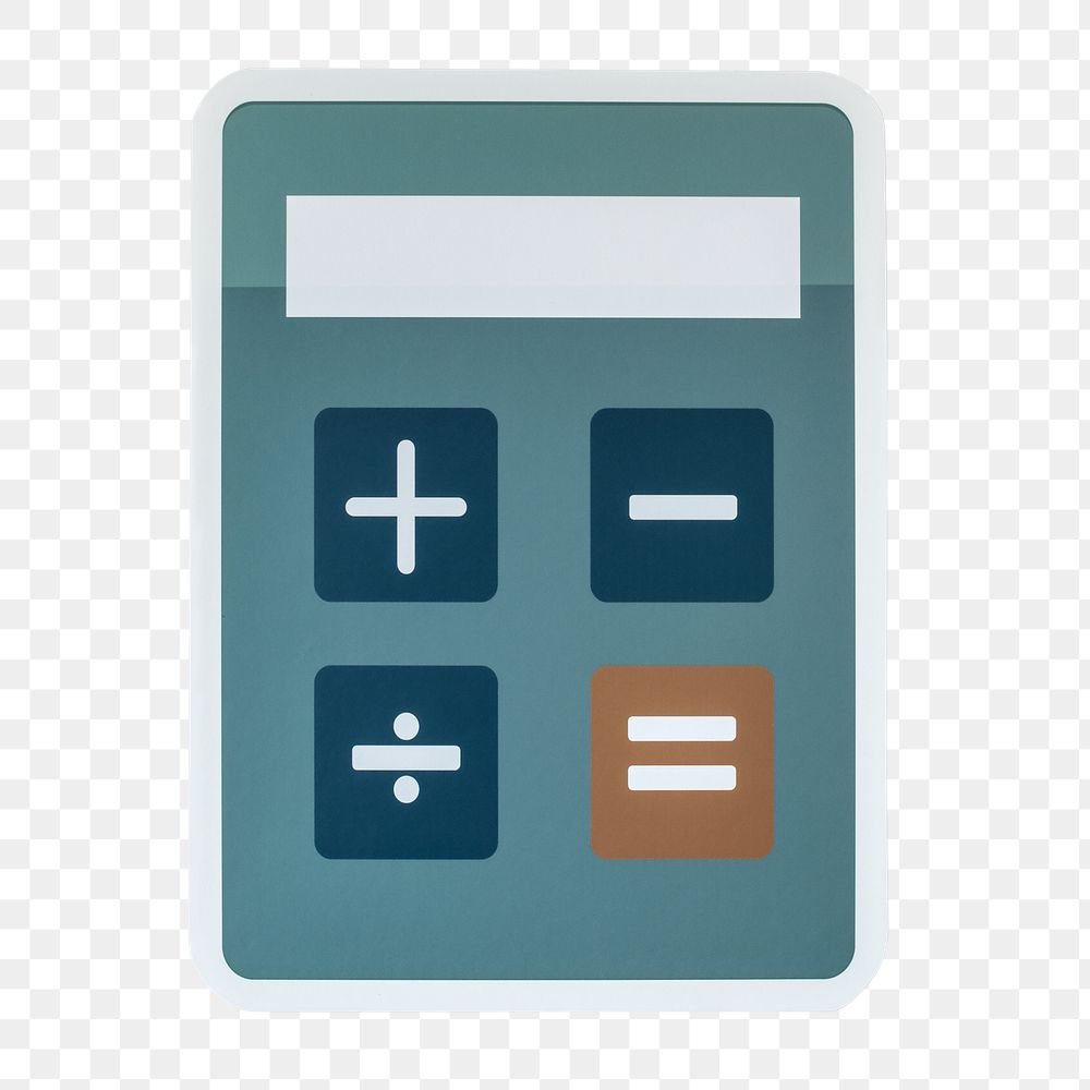 PNG Electronic calculator  sticker transparent background