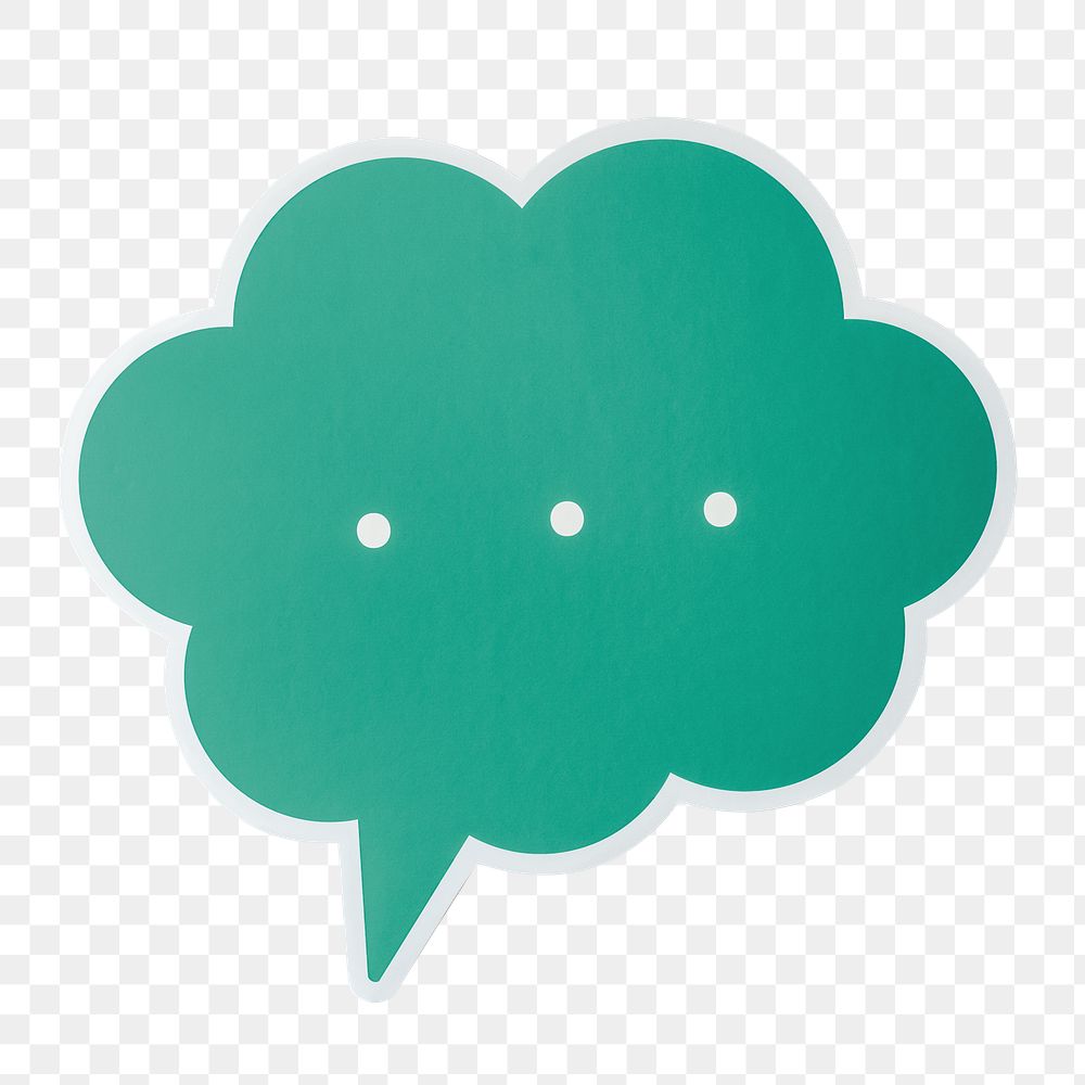 PNG Speech bubble icon sticker transparent background