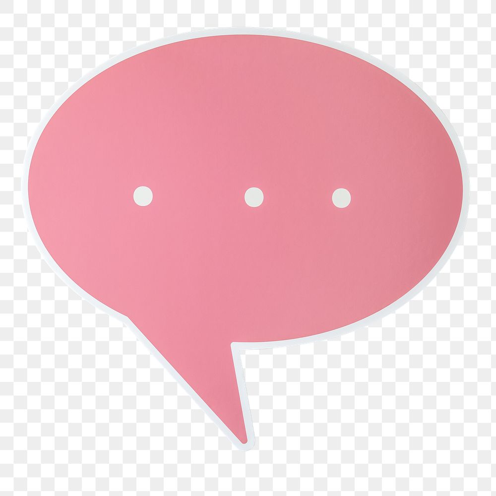 PNG Speech bubble icon sticker transparent background