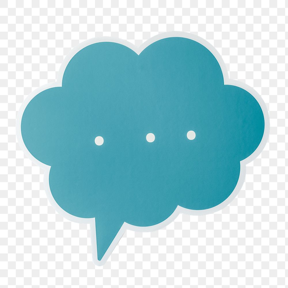 PNG Speech bubble icon sticker transparent background