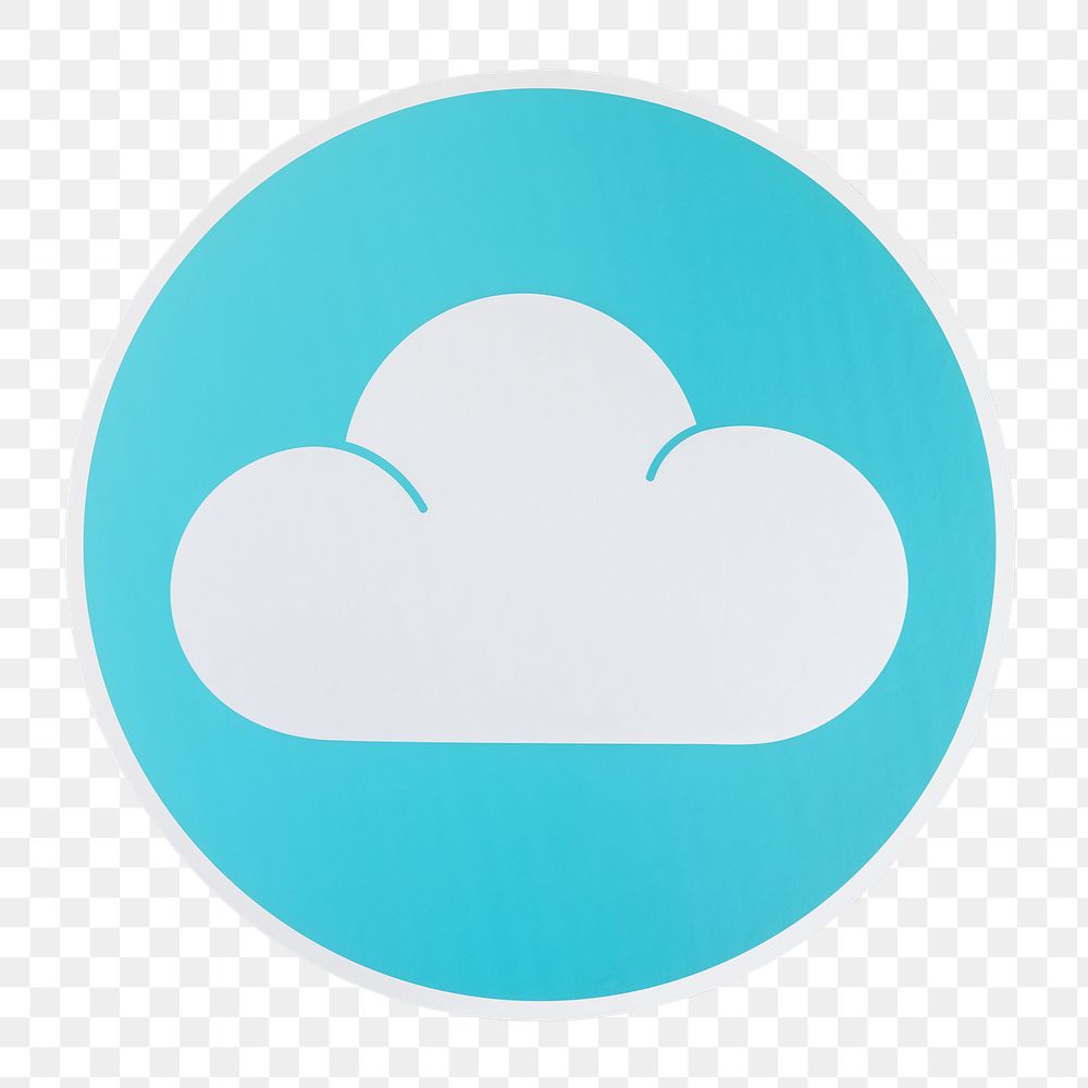 PNG  cloud icon technology  sticker transparent background
