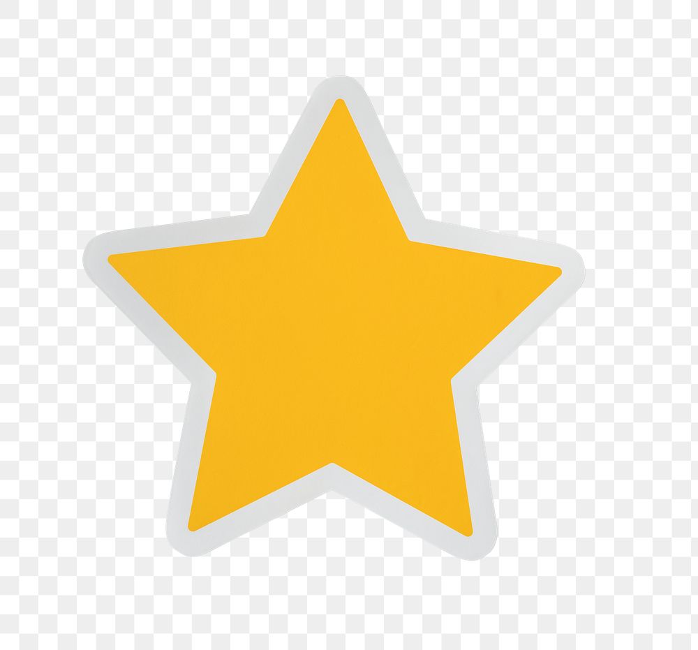 PNG  star icon sticker transparent background