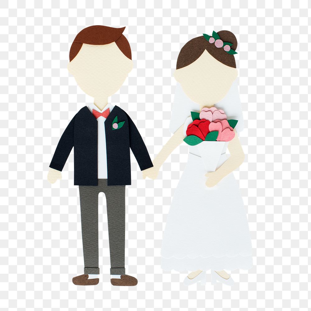PNG wedding avatar icon sticker transparent background