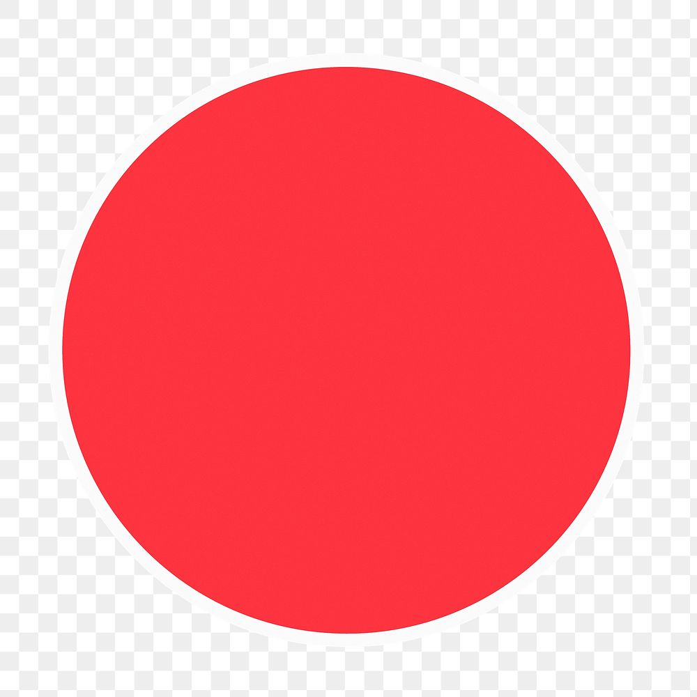 PNG red circle sticker transparent background