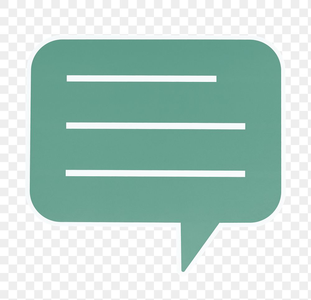 PNG speech bubble  icon sticker transparent background