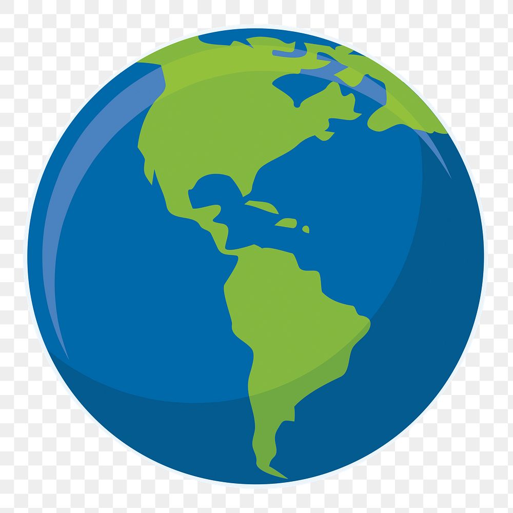 PNG  planet earth  illustration  sticker transparent background
