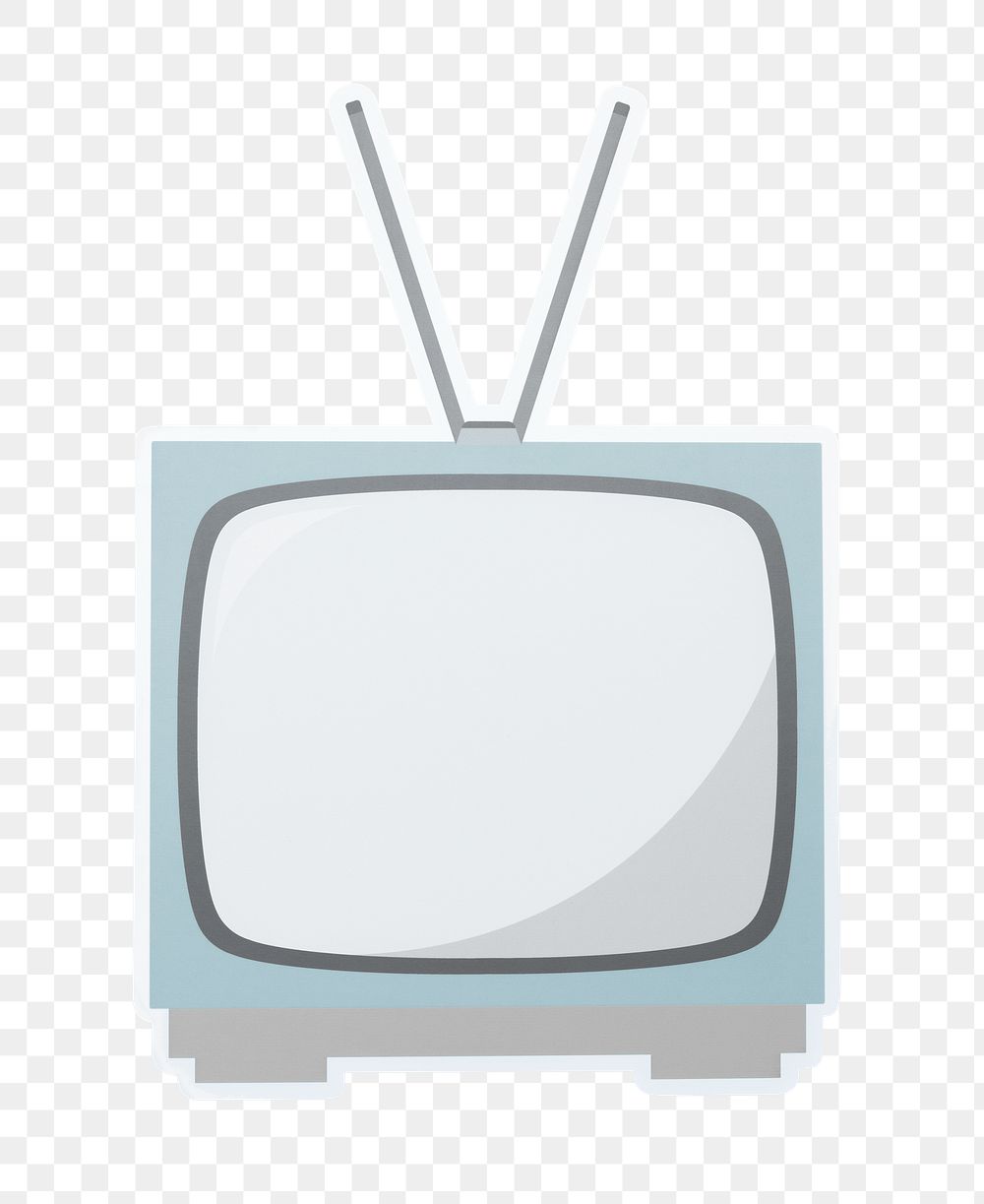 PNG Retro TV sticker transparent background