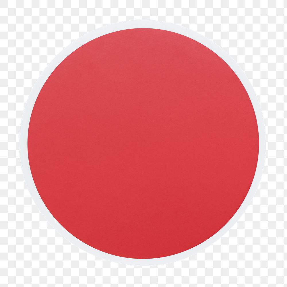 PNG  red circle  sticker transparent background