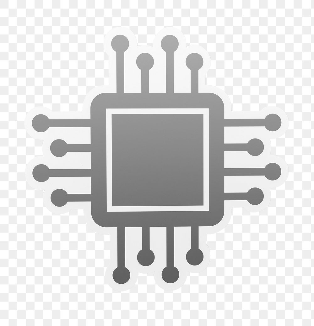 PNG motherboard icon sticker transparent background