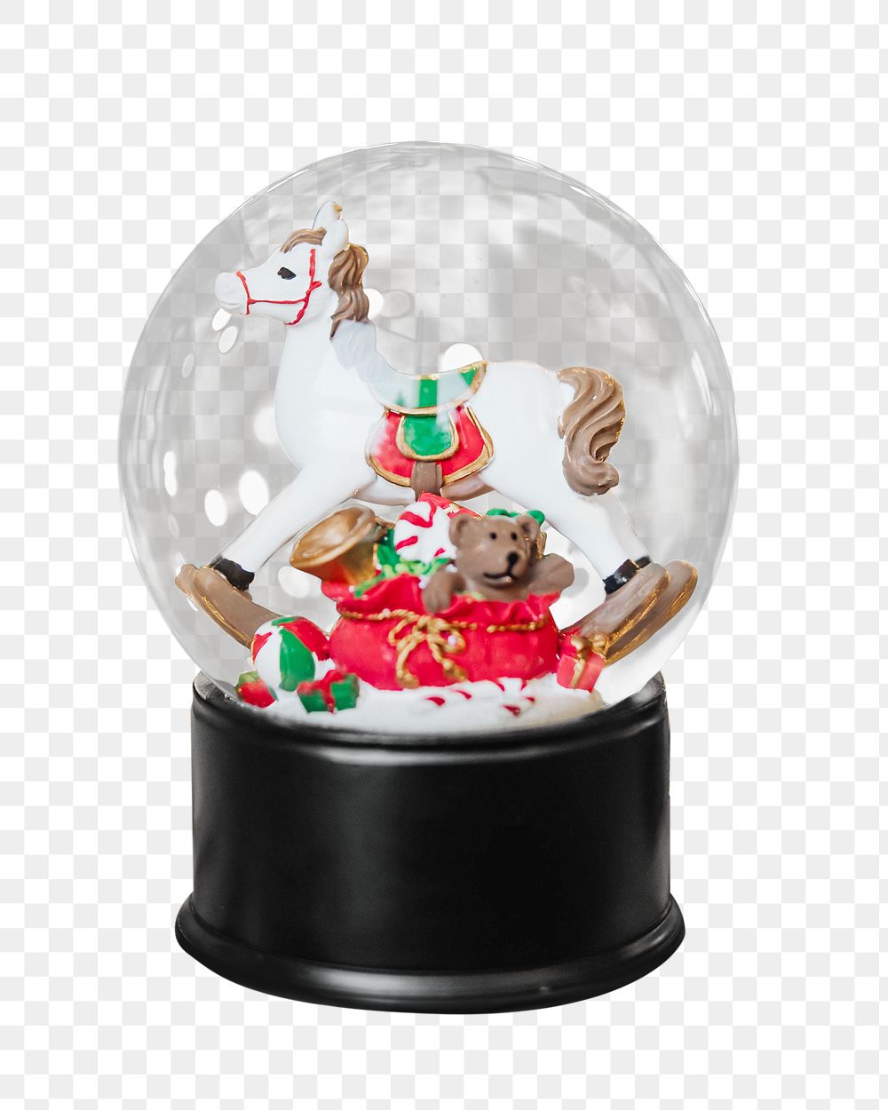 PNG snow globe, collage element, transparent background