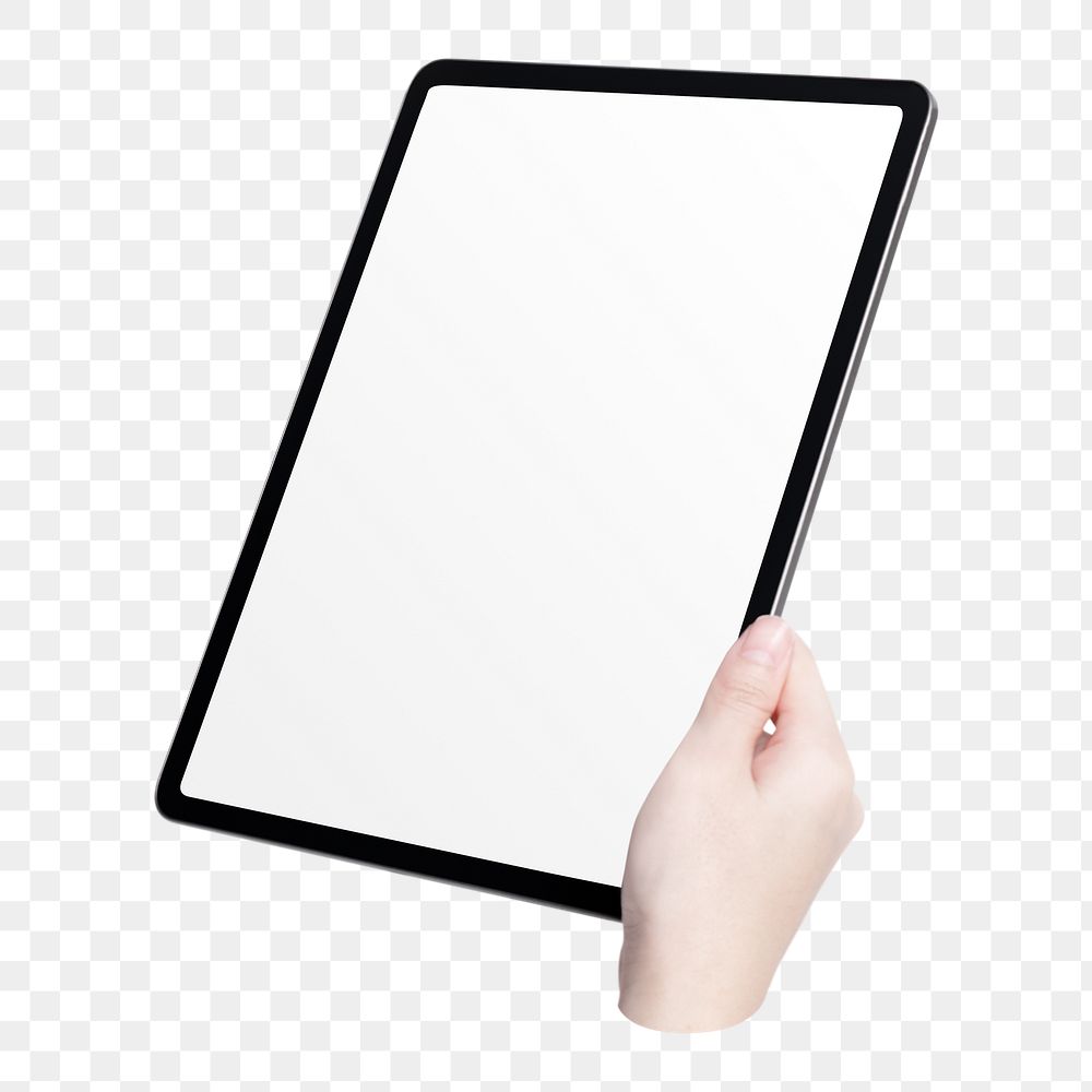 Digital tablet png, technology and electronics, transparent background