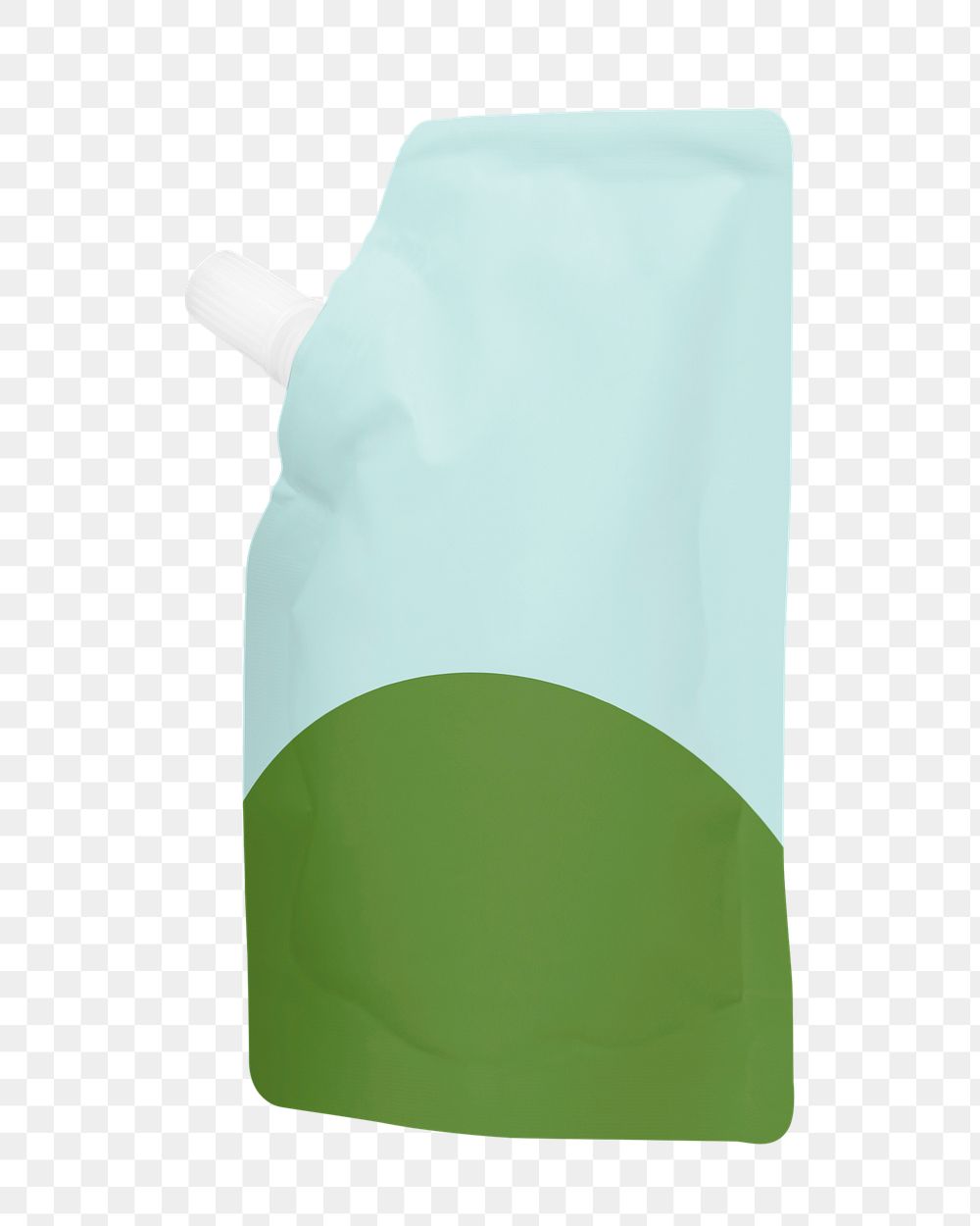 Spout pouch png product packaging, transparent background