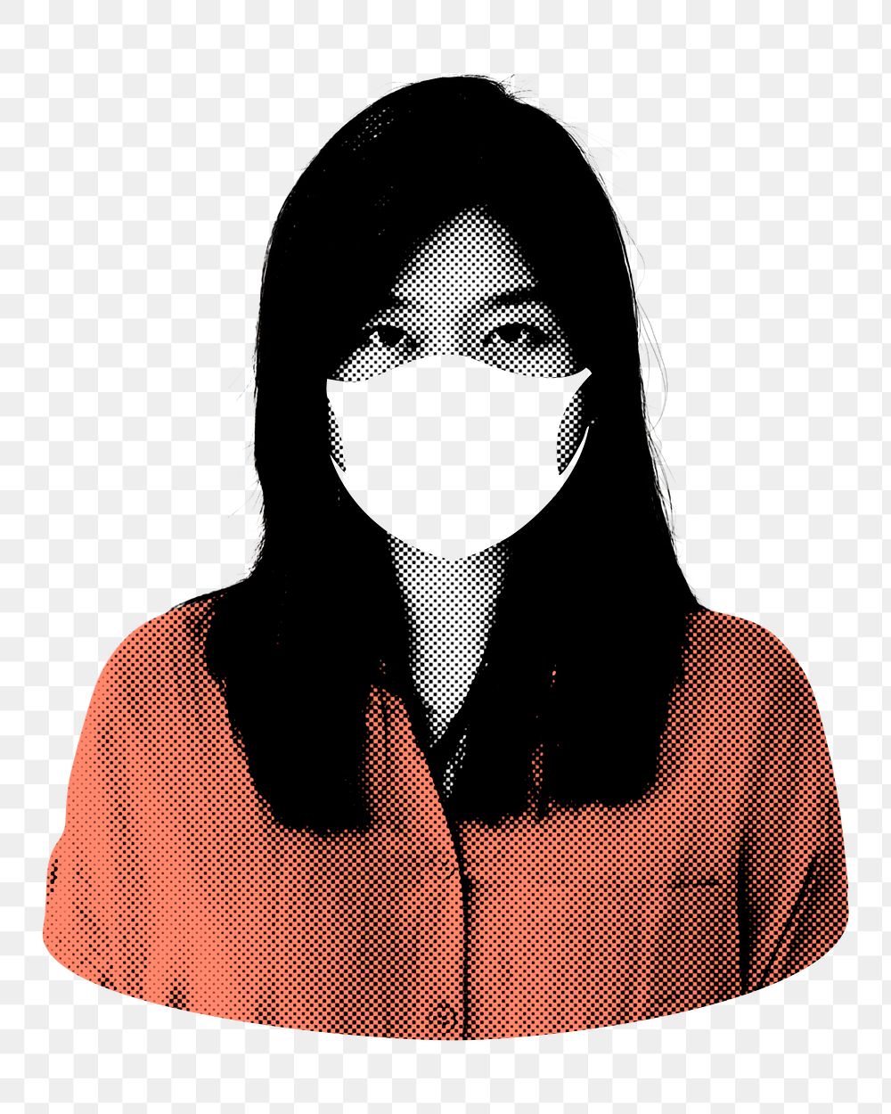 Face mask png, transparent background