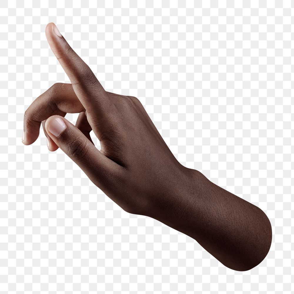 Pointing hand png on transparent background