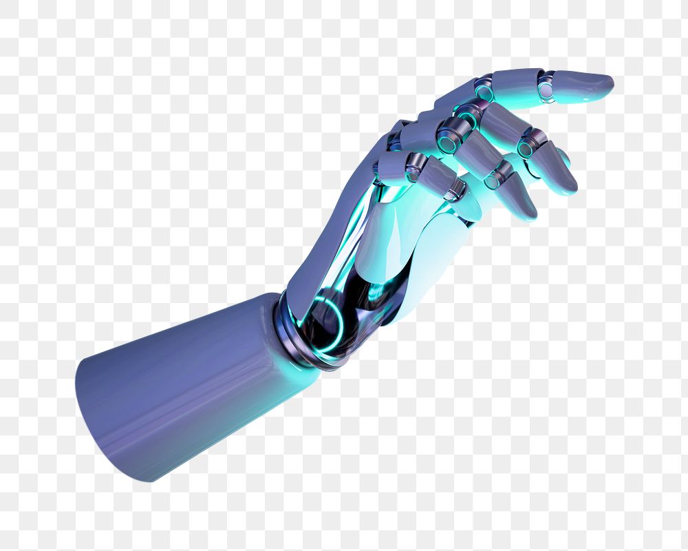 PNG robot hand, collage element, transparent background