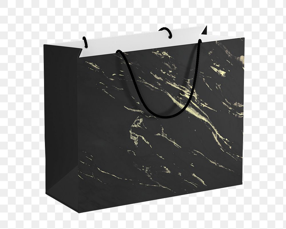 Paper shopping bag png, transparent background